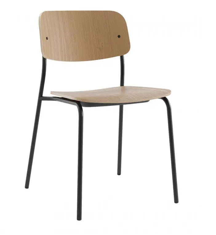ghế gỗ ván ép uốn cong phủ veneer (4)
