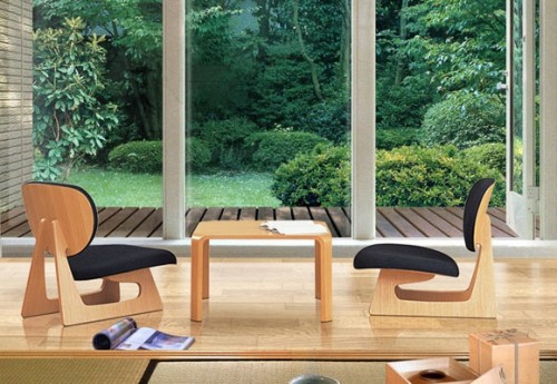 Ghế phòng trà kiểu Nhật - Nội thất tuyệt đẹp từ ván ép uốn cong