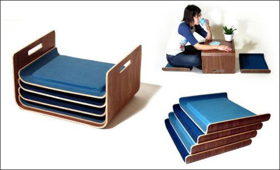 bàn ghế gỗ ván ép