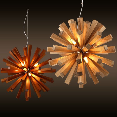 Đèn gỗ veneer – Sang trọng và ấm áp