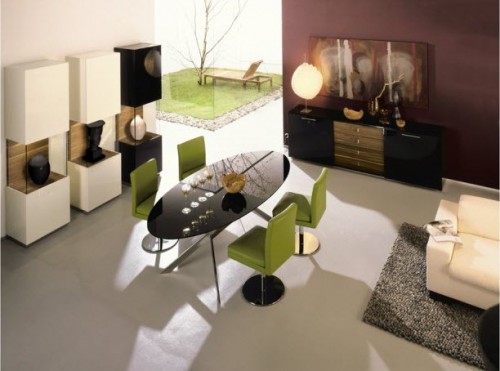 Ghế uốn cong gỗ ván ép phủ laminate với sắc xanh tươi mát