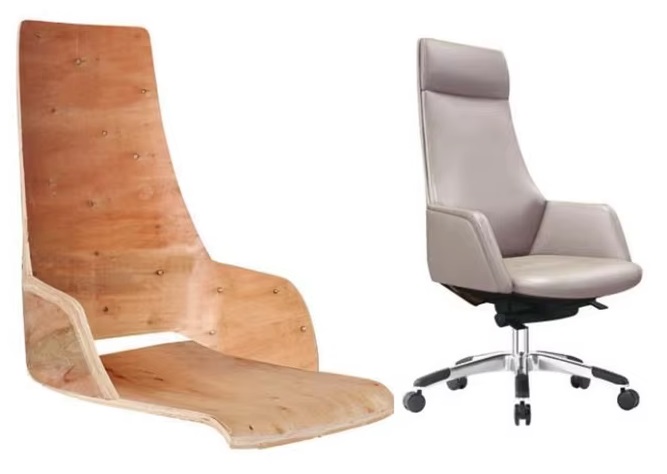 Ghế Làm Việc Từ Phôi Gỗ Ván Ép Uốn Cong Lưng Rời – Sự Kết Hợp Hoàn Hảo Giữa Công Thái Học Và Thẩm Mỹ Hiện Đại