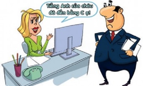 BẤT BÌNH VỚI TRÌNH ĐỘ TIẾNG ANH CỦA THƯ KÝ